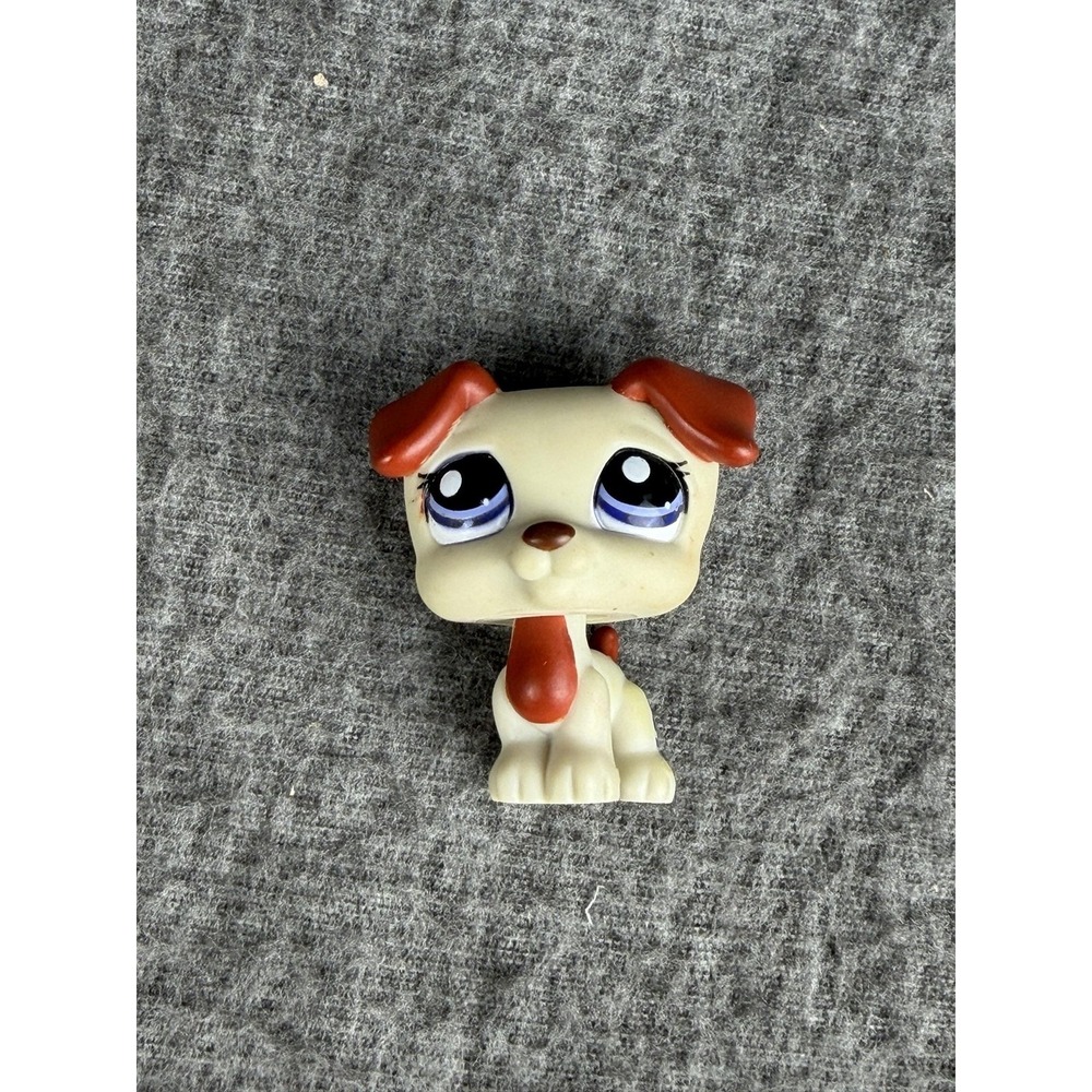 Hasbro Littlest‎ Pet Shop 1743 Jack Russell Brown Dog Figure 2007 LPS Mini Toy